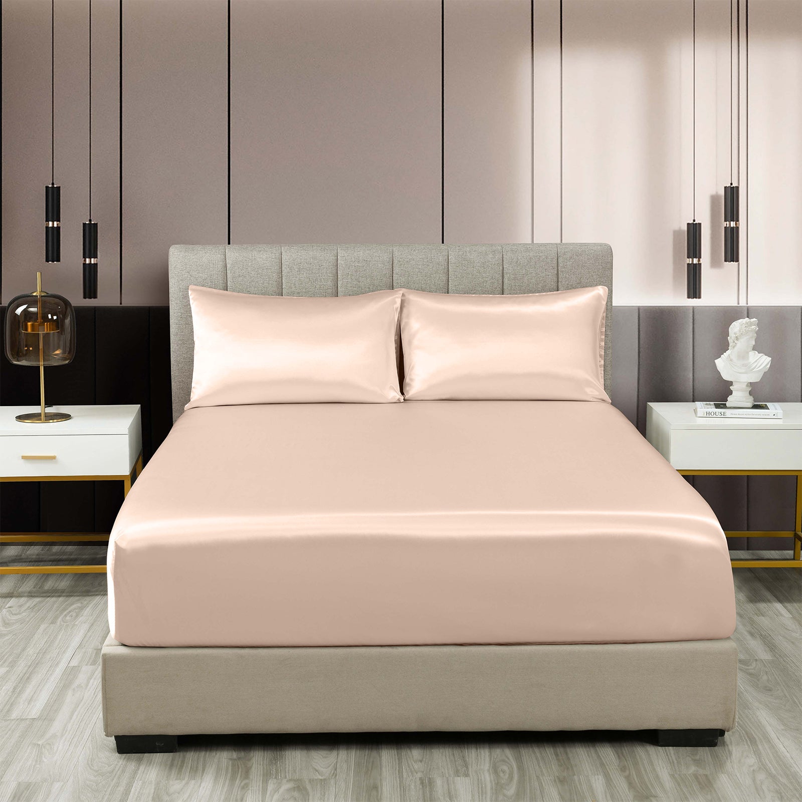 AuraLoom - Satin Bedsheet Set