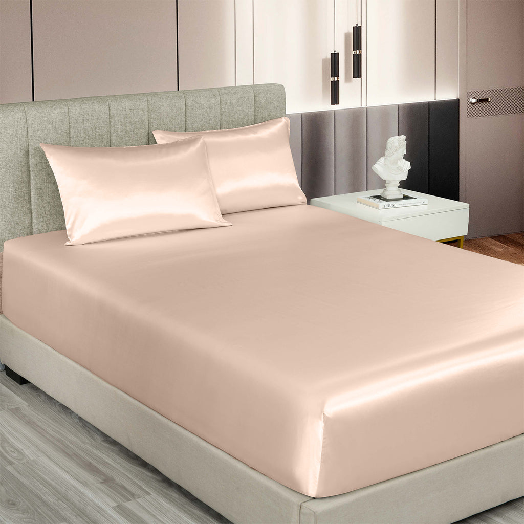 AuraLoom - Satin Bedsheet Set