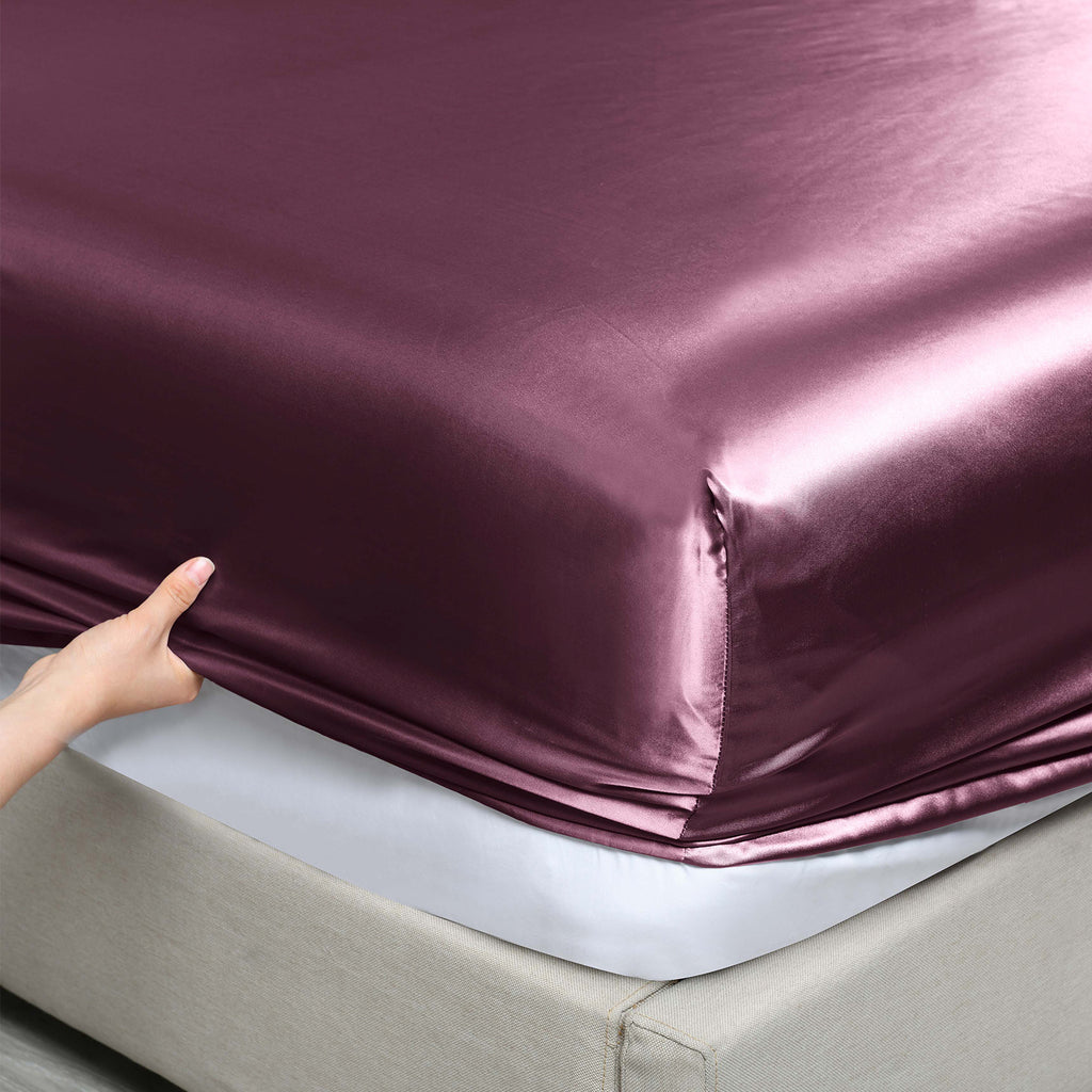 AuraLoom - Satin Bedsheet Set