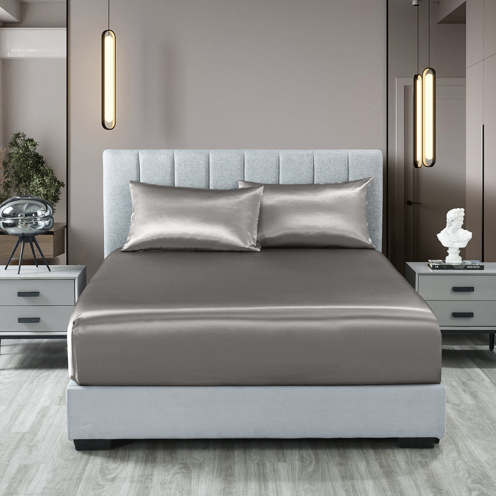 AuraLoom - Satin Bedsheet Set