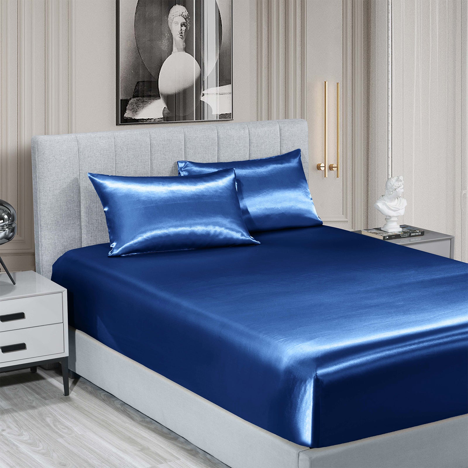 AuraLoom - Satin Bedsheet Set