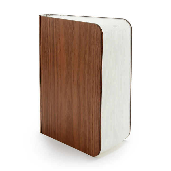 Wooden bookend on a white background